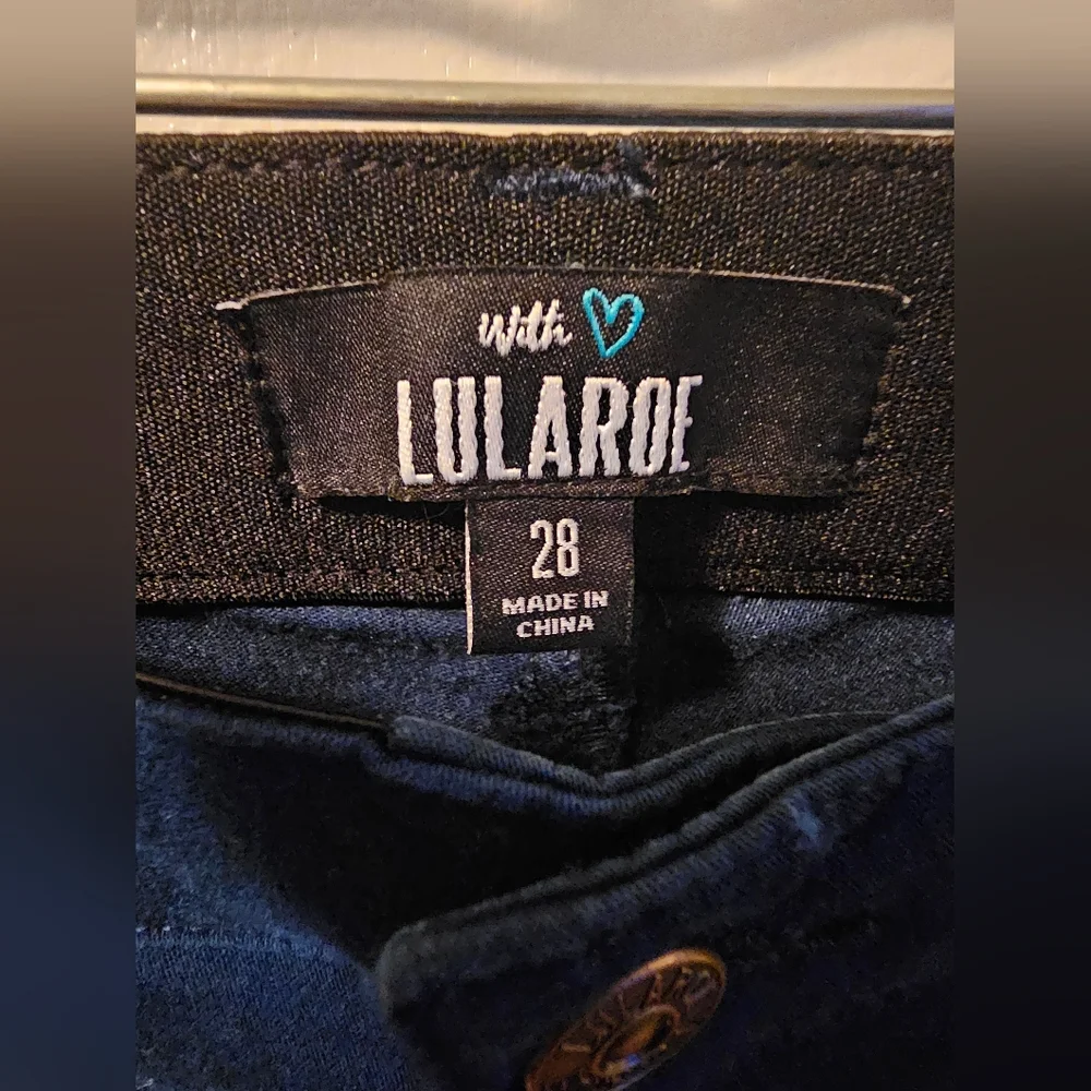 LULAROE Magic Waist Stretch Blue Jeans Women's Size 28